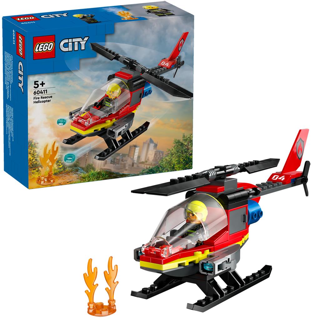 Lego® 60411 L'hélicoptère des pompiers de la ville