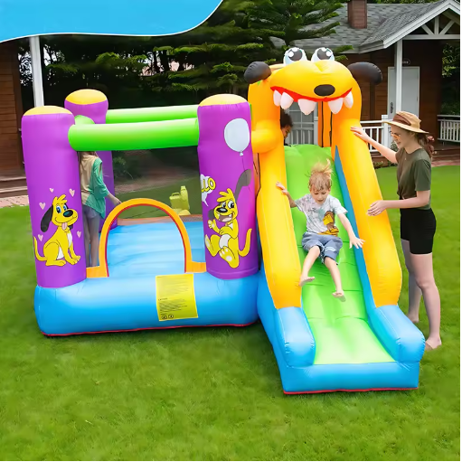 Opblaasbaar speelgoed Springkasteel Springkasteel Buiten Springbed Kinderspeeltuin Amusement Apparatuur Glijbaan Binnen Speelhuisje